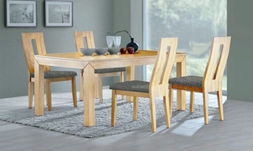 Kasvo MORIS stůl+NELA židle 4ks Ořech